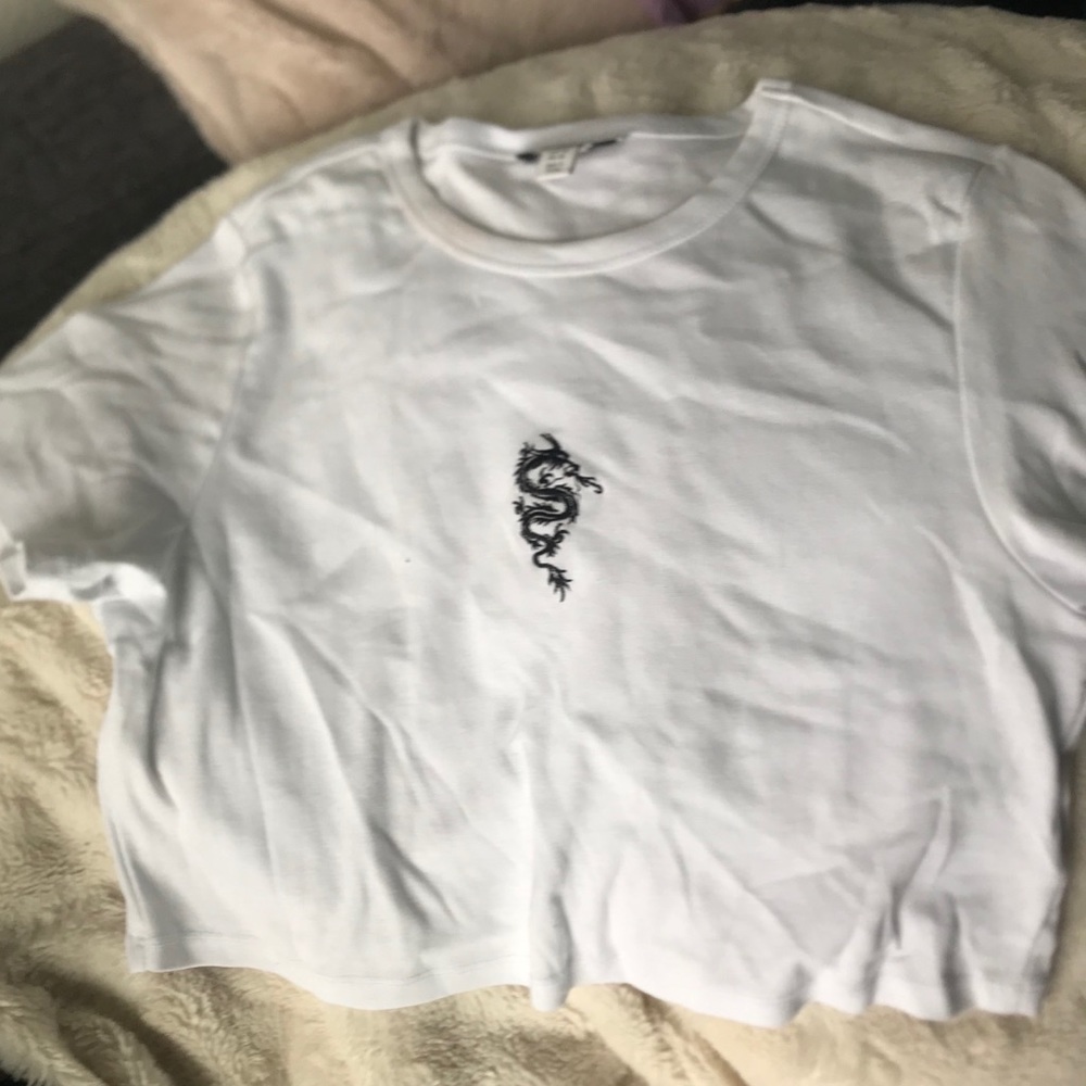 White crop top
